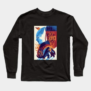 Godzilla vs Megalodon Long Sleeve T-Shirt